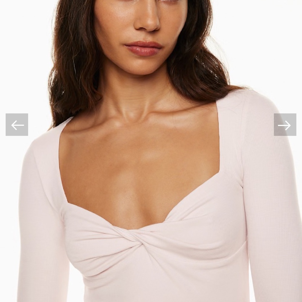 Aritzia Lula Long Sleeve Top (White)
